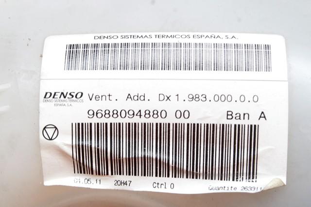 VENTILATOR  KABINE  OEM N. 9688094880 ORIGINAL REZERVNI DEL CITROEN C4 PICASSO/GRAND PICASSO MK1 (2006 - 08/2013) DIESEL LETNIK 2011