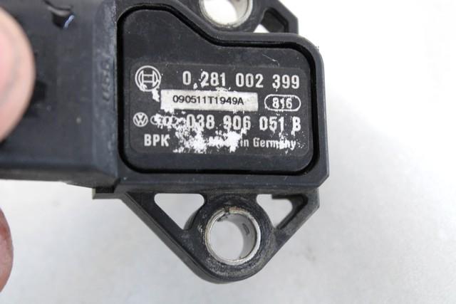 TLAK IZPUSNIH PLINOV SENZORJA OEM N. 038906051B ORIGINAL REZERVNI DEL SEAT LEON 1P1 MK2 (2005 - 2012) BENZINA LETNIK 2009