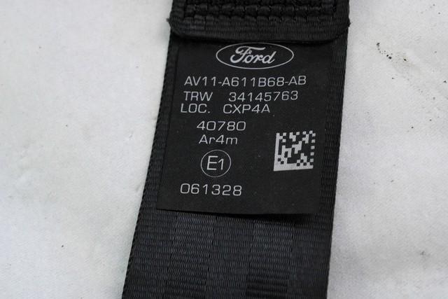 VARNOSTNI PAS OEM N. AV11-A611B68-AB ORIGINAL REZERVNI DEL FORD BMAX JK (2012 - 2018)DIESEL LETNIK 2016