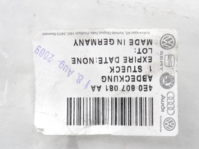 OKRASNI PROFILI SPREDNJEGA ODBIJACA  OEM N. 4E0807081AA ORIGINAL REZERVNI DEL AUDI A8 MK2 D3/4E (2002 - 2009)BENZINA LETNIK 2009