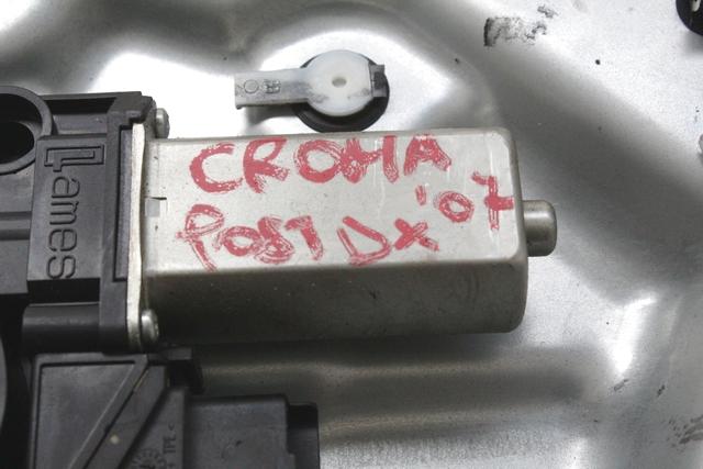 MEHANIZEM DVIGA ZADNJIH STEKEL  OEM N. 18904 SISTEMA ALZACRISTALLO PORTA POSTERIORE ELETT ORIGINAL REZERVNI DEL FIAT CROMA 194 MK2 (2005 - 10/2007)  DIESEL LETNIK 2006