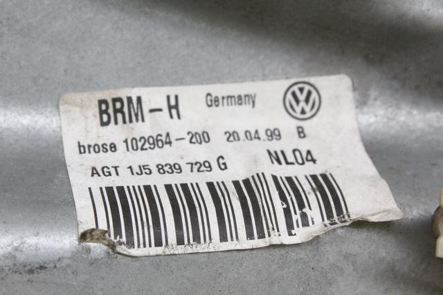 MEHANIZEM DVIGA ZADNJIH STEKEL  OEM N. 14560 SISTEMA ALZACRISTALLO PORTA POSTERIORE ELETT ORIGINAL REZERVNI DEL VOLKSWAGEN BORA 1J2 1J6 (08/1999 - 2005)DIESEL LETNIK