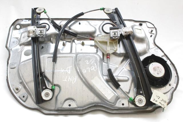 MEHANIZEM DVIGA SPREDNJIH STEKEL  OEM N. 16332 SISTEMA ALZACRISTALLO PORTA ANTERIORE ELETTR ORIGINAL REZERVNI DEL VOLKSWAGEN POLO 9N R (2005 - 10/2009) BENZINA LETNIK 2005