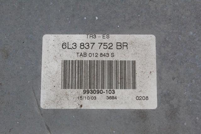 MEHANIZEM VETROBRANSKEGA STEKLA PREDNJIH VRAT OEM N. 17079 MECCANISMO ALZACRISTALLO PORTA ANTERIORE  ORIGINAL REZERVNI DEL SEAT IBIZA 6L1 MK3 (01/2002 - 01/2006) DIESEL LETNIK 2003