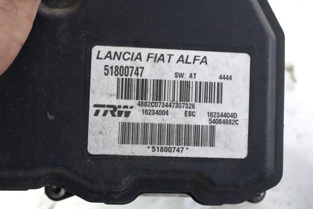 ABS AGREGAT S PUMPO OEM N. 51800747 ORIGINAL REZERVNI DEL FIAT CROMA 194 MK2 R (11-2007 - 2010) DIESEL LETNIK 2008