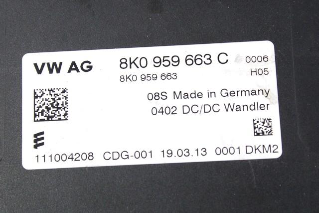 RAZNE KRMILNE ENOTE  OEM N. 8K0959663C ORIGINAL REZERVNI DEL AUDI A8 D4/4H (2009 -2013)DIESEL LETNIK 2013