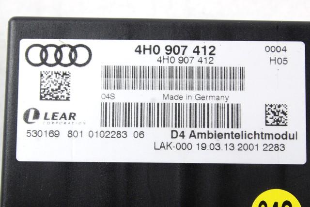 KONTROLA UDOBJA (BLUE & ME) OEM N. 4H0907412 ORIGINAL REZERVNI DEL AUDI A8 D4/4H (2009 -2013)DIESEL LETNIK 2013