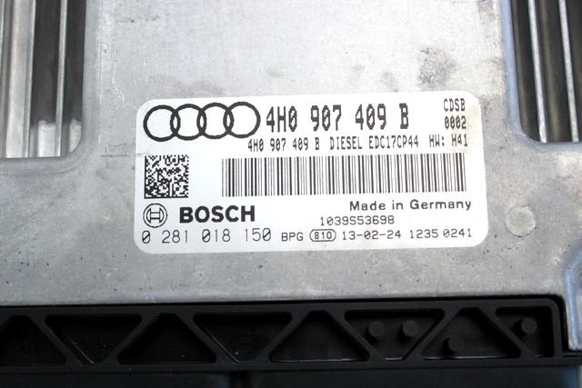 KOMPLET ODKLEPANJE IN VZIG  OEM N. 33432 KIT ACCENSIONE AVVIAMENTO ORIGINAL REZERVNI DEL AUDI A8 D4/4H (2009 -2013)DIESEL LETNIK 2013