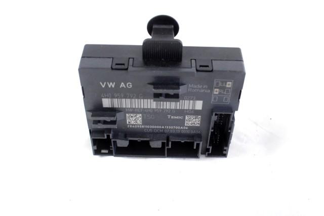 RACUNALNIK VRAT IN STEKEL OEM N. 4H0959792G ORIGINAL REZERVNI DEL AUDI A8 D4/4H (2009 -2013)DIESEL LETNIK 2013