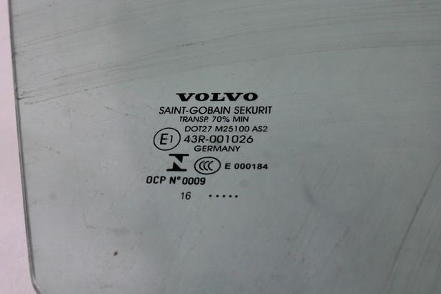 STEKLO SPREDNJIH DESNIH VRAT OEM N. 31385411 ORIGINAL REZERVNI DEL VOLVO V60 MK1 (2010 - 2018)DIESEL LETNIK 2016