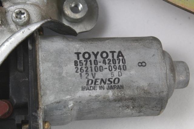 MEHANIZEM DVIGA ZADNJIH STEKEL  OEM N. 14907 SISTEMA ALZACRISTALLO PORTA POSTERIORE ELETT ORIGINAL REZERVNI DEL TOYOTA RAV 4 A2 MK2 (2000 - 2006) BENZINA LETNIK 2002