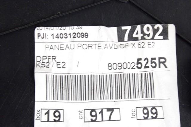 NOTRANJA OBLOGA SPREDNJIH VRAT OEM N. PNADTDCLOGANMK2SW5P ORIGINAL REZERVNI DEL DACIA NUOVA LOGAN MCV MK2 (2012 - 2020) DIESEL LETNIK 2014