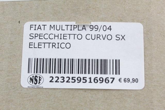 LEVO OGLEDALO OEM N. 735505375 ORIGINAL REZERVNI DEL FIAT MULTIPLA 186 R (2004 - 2010) DIESEL LETNIK 2005