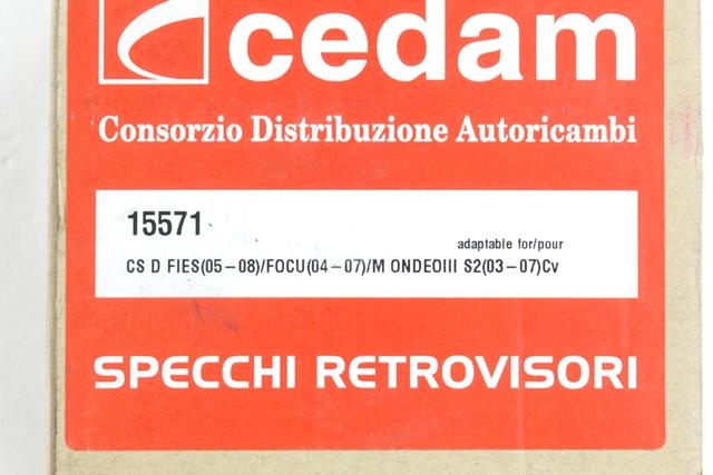 1379777 VETRO SPECCHIO SPECCHIETTO RETROVISORE ESTERNO DESTRO AFTERMARKET FORD CMAX 1.6 D RICAMBIO NUOVO