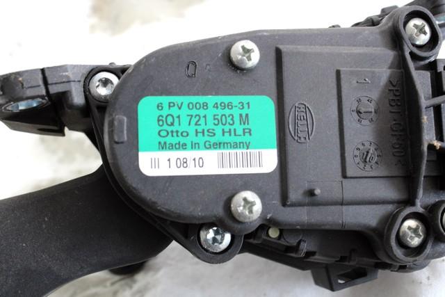 PEDALI OEM N. 6Q1721503M ORIGINAL REZERVNI DEL VOLKSWAGEN POLO 6R1 6C1 (06/2009 - 02/2014) DIESEL LETNIK 2010