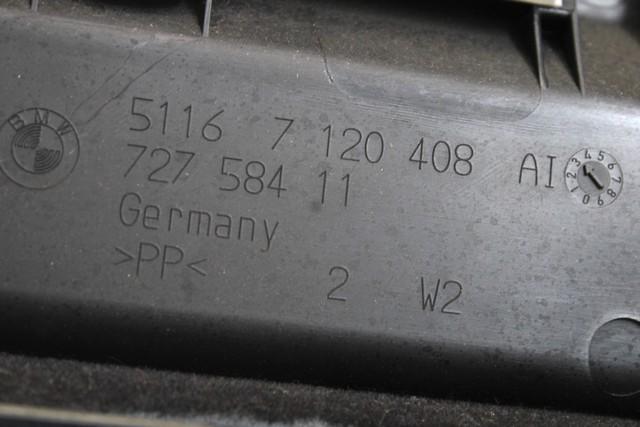 PREDAL ZA DOKUMENTE OEM N. 51167075479 ORIGINAL REZERVNI DEL BMW SERIE 3 BER/SW/COUPE/CABRIO E90/E91/E92/E93 (2005 -2009) DIESEL LETNIK 2008