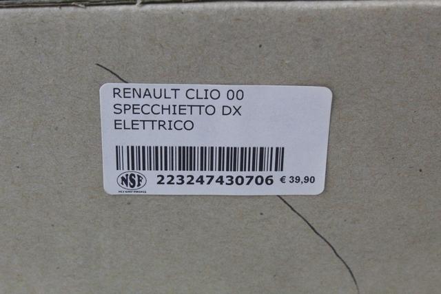 LEVO OGLEDALO OEM N. 7700435864 ORIGINAL REZERVNI DEL RENAULT CLIO BB CB MK2 R / CLIO STORIA (05/2001 - 2012) BENZINA LETNIK 2002