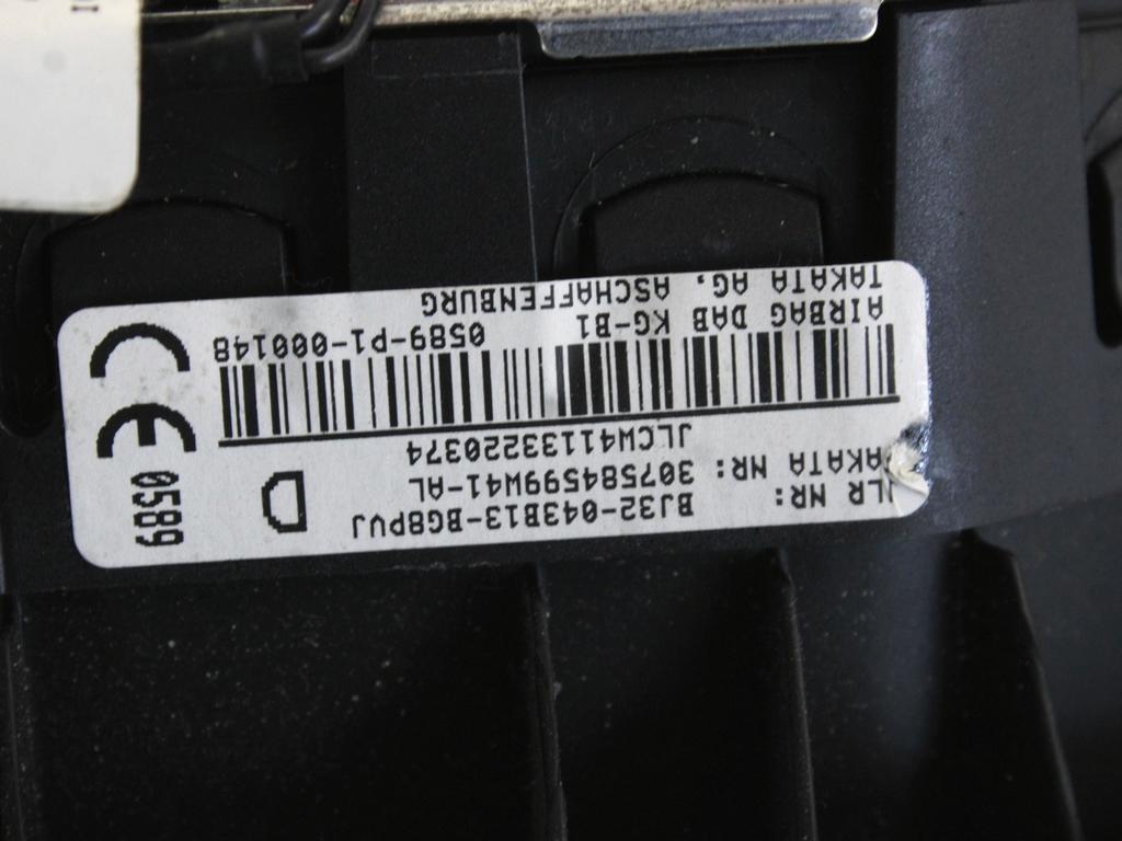 KIT AIRBAG KOMPLET OEM N. 9818 KIT AIRBAG COMPLETO ORIGINAL REZERVNI DEL LAND ROVER RANGE ROVER EVOQUE L538 (2012 - 2016)DIESEL LETNIK 2013