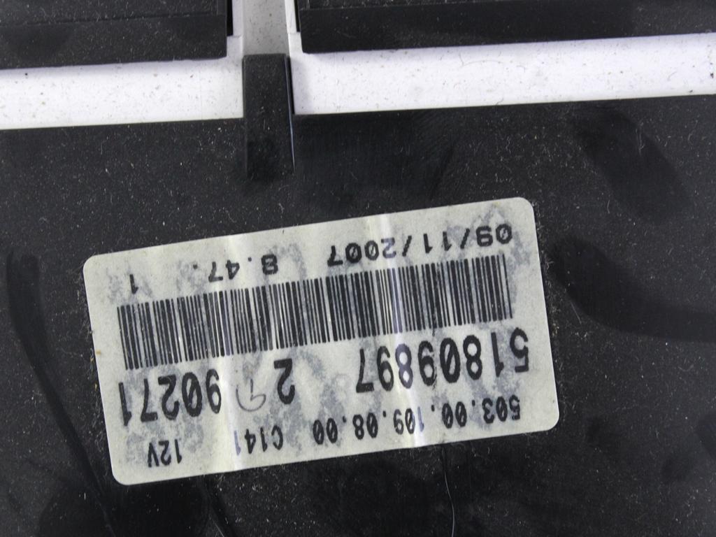 KILOMETER STEVEC OEM N. 51809897 ORIGINAL REZERVNI DEL FIAT CROMA 194 MK2 R (11-2007 - 2010) DIESEL LETNIK 2007