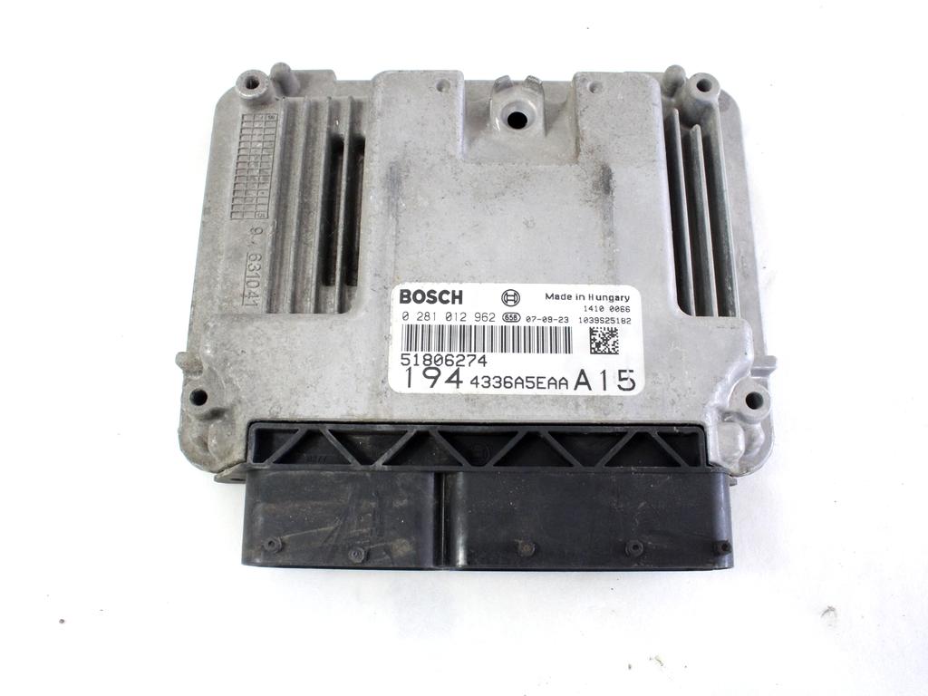 OSNOVNA KRMILNA ENOTA DDE / MODUL ZA VBRIZGAVANJE OEM N. 51806274 ORIGINAL REZERVNI DEL FIAT CROMA 194 MK2 R (11-2007 - 2010) DIESEL LETNIK 2007