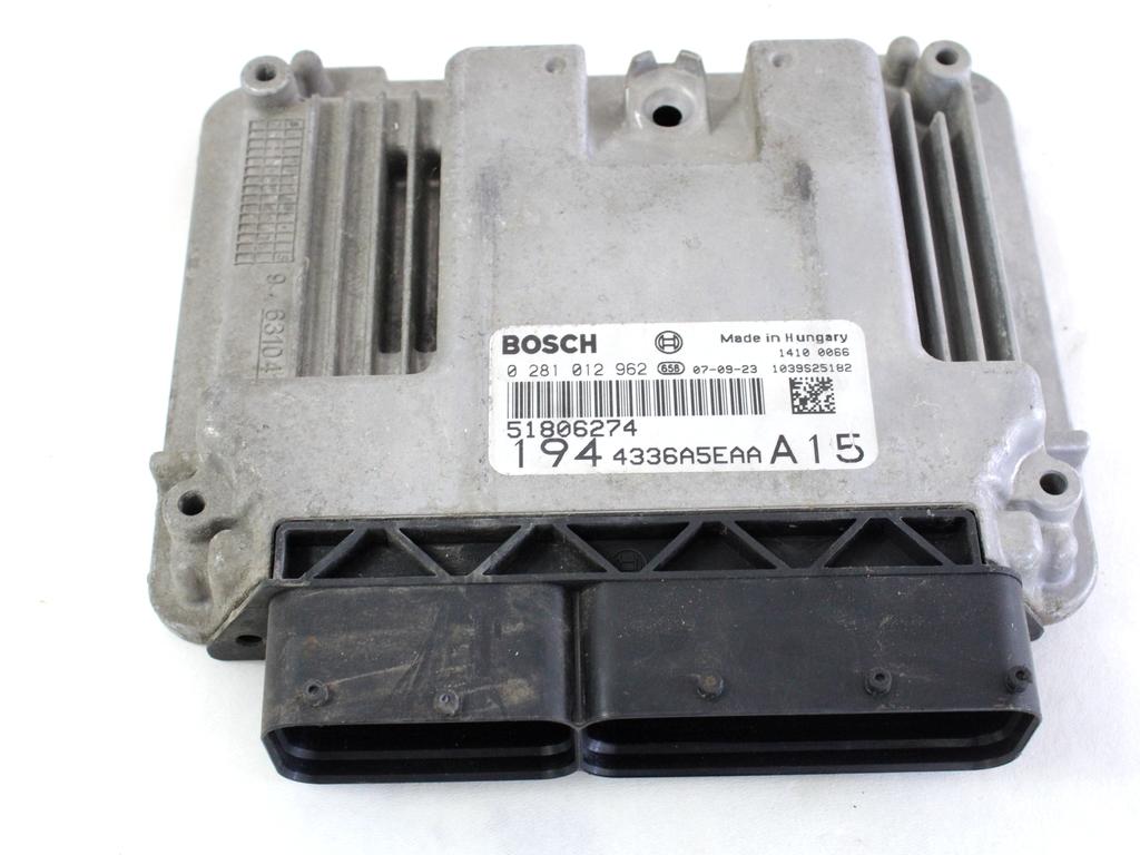 OSNOVNA KRMILNA ENOTA DDE / MODUL ZA VBRIZGAVANJE OEM N. 51806274 ORIGINAL REZERVNI DEL FIAT CROMA 194 MK2 R (11-2007 - 2010) DIESEL LETNIK 2007