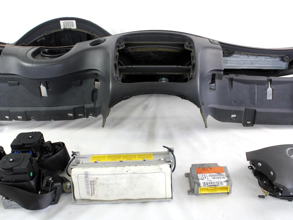 KIT AIRBAG KOMPLET OEM N. (D)9599 KIT AIRBAG COMPLETO ORIGINAL REZERVNI DEL MERCEDES CLASSE S W220 (1998 - 2006)DIESEL LETNIK 2000