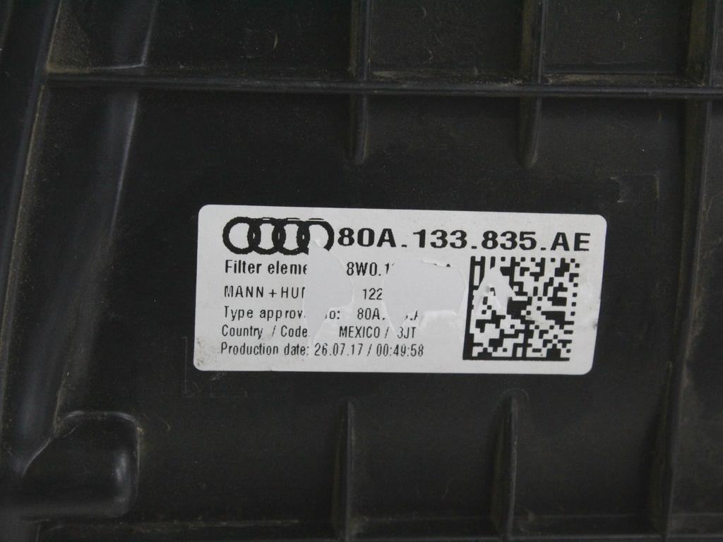 FILTAR ZRAKA OEM N. 80A133835AE ORIGINAL REZERVNI DEL AUDI Q5 80A (2017 - 2021)DIESEL LETNIK 2018