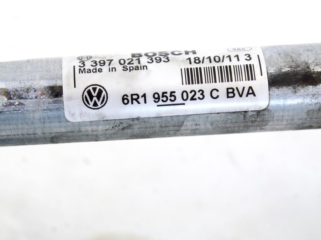 MOTORCEK PREDNJIH BRISALCEV OEM N. 6R1955119A ORIGINAL REZERVNI DEL VOLKSWAGEN POLO 6R1 6C1 (06/2009 - 02/2014) DIESEL LETNIK 2011