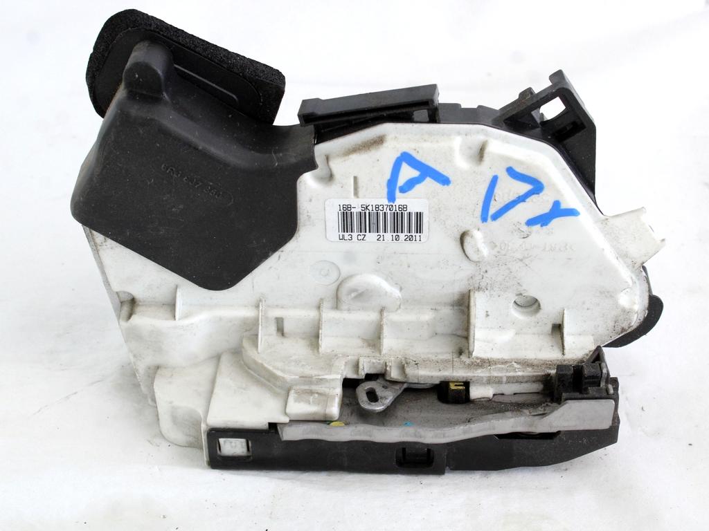 CENTRALNI ZAKLEP SPREDNJIH VRAT  OEM N. 5K1837016B ORIGINAL REZERVNI DEL VOLKSWAGEN POLO 6R1 6C1 (06/2009 - 02/2014) DIESEL LETNIK 2011