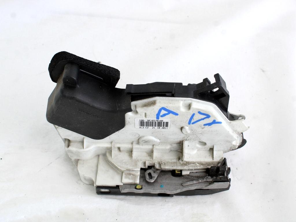 CENTRALNI ZAKLEP SPREDNJIH VRAT  OEM N. 5K1837016B ORIGINAL REZERVNI DEL VOLKSWAGEN POLO 6R1 6C1 (06/2009 - 02/2014) DIESEL LETNIK 2011