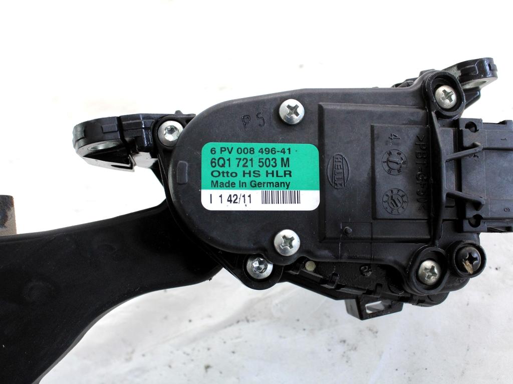 PEDALI OEM N. 6Q1721503M ORIGINAL REZERVNI DEL VOLKSWAGEN POLO 6R1 6C1 (06/2009 - 02/2014) DIESEL LETNIK 2011