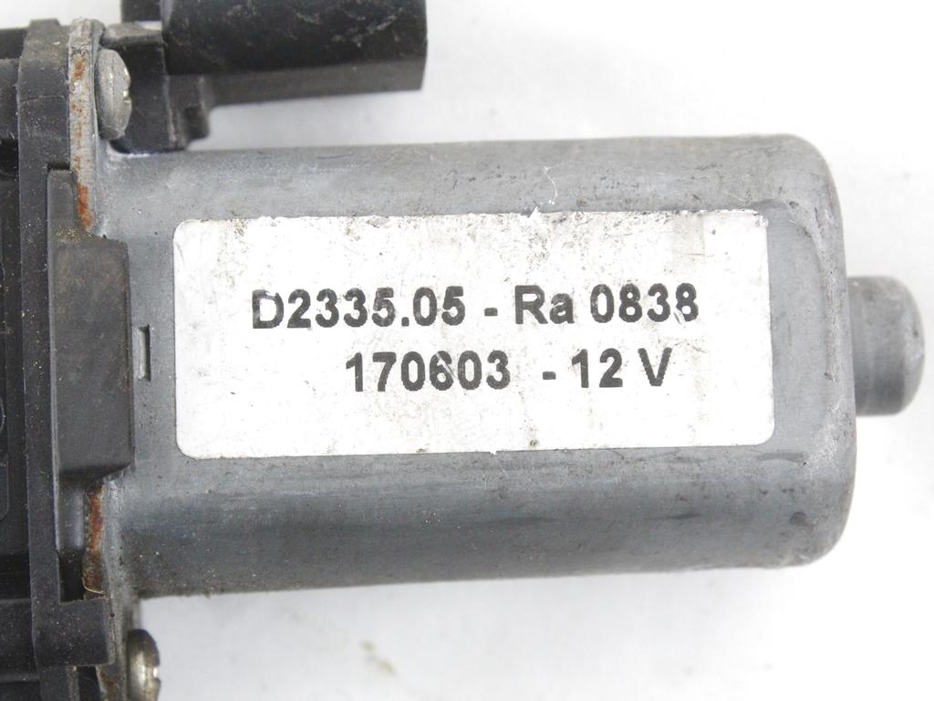 DVIZNI MEHANIZEM SPREDNIH STEKEL  OEM N. 60672278 ORIGINAL REZERVNI DEL ALFA ROMEO 156 932 R BER/SW (2003 - 2007)DIESEL LETNIK 2005