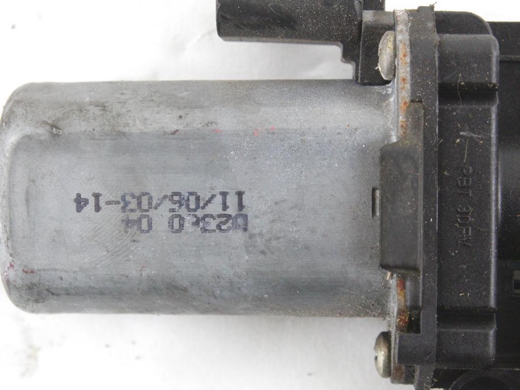 DVIZNI MEHANIZEM SPREDNIH STEKEL  OEM N. 60672278 ORIGINAL REZERVNI DEL ALFA ROMEO 156 932 R BER/SW (2003 - 2007)DIESEL LETNIK 2005