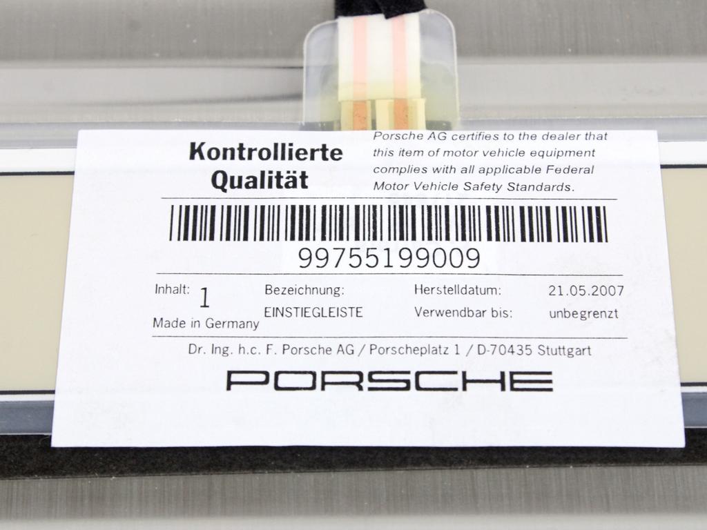 NOTRANJA OBLOGA PRAGA  OEM N. 99755199009 ORIGINAL REZERVNI DEL PORSCHE 911 997 R (2008 - 2012)BENZINA LETNIK 2010