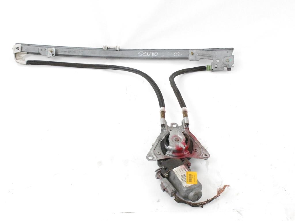 MEHANIZEM DVIGA SPREDNJIH STEKEL  OEM N. 14905 SISTEMA ALZACRISTALLO PORTA ANTERIORE ELETTR ORIGINAL REZERVNI DEL FIAT SCUDO 220 MK1 (1995 - 2004) DIESEL LETNIK 2000