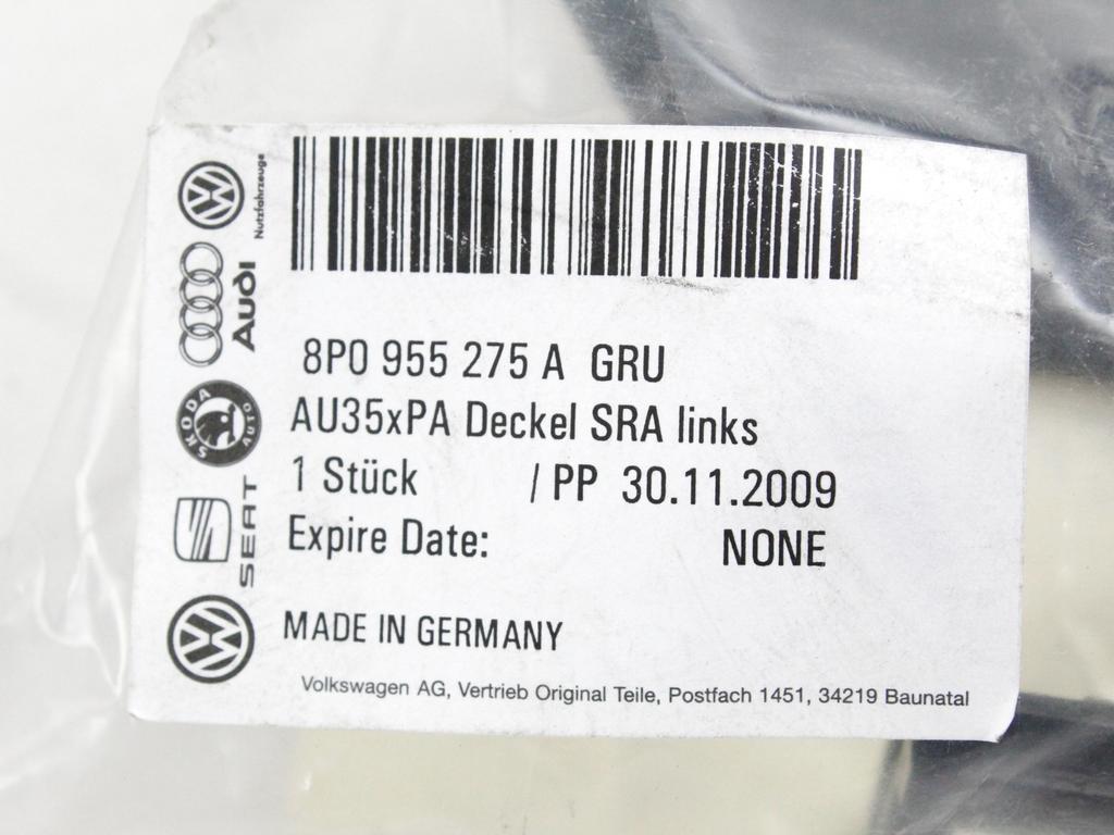 OKRASNI PROFILI SPREDNJEGA ODBIJACA  OEM N. 8P0955275AGRU ORIGINAL REZERVNI DEL AUDI A3 MK2R 8P 8PA 8P1 8P7 (2008 - 2012)DIESEL LETNIK 2010