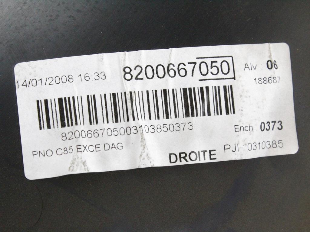 NOTRANJA OBLOGA SPREDNJIH VRAT OEM N. PNADTRNCLIOBR0MK3BR3P ORIGINAL REZERVNI DEL RENAULT CLIO BR0//1 CR0/1 KR0/1 MK3 (2005 - 05/2009) DIESEL LETNIK 2008