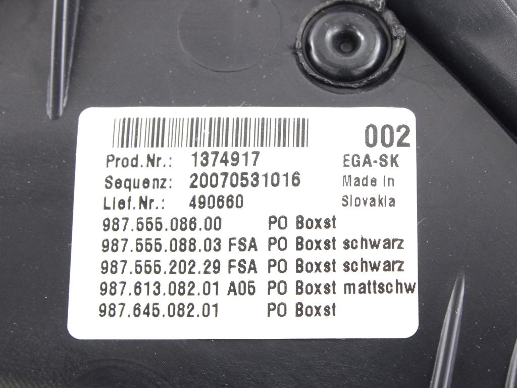 NOTRANJA OBLOGA SPREDNJIH VRAT OEM N. SEADPPS911997RCB2P ORIGINAL REZERVNI DEL PORSCHE 911 997 R (2008 - 2012)BENZINA LETNIK 2010