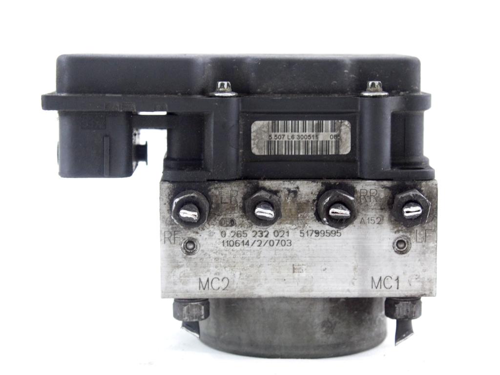 ABS AGREGAT S PUMPO OEM N. 51799595 ORIGINAL REZERVNI DEL FIAT PANDA 169 R (2009 - 2011) DIESEL LETNIK 2011