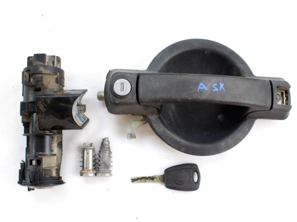 KLJUCAVNICA VZIGA/KLJUC ZA VZIG OEM N. 19330 KIT BLOCCO ACCENSIONE E SERRATURE ORIGINAL REZERVNI DEL FIAT DOBLO 223 MK1 R (2005 - 2009) DIESEL LETNIK 2008