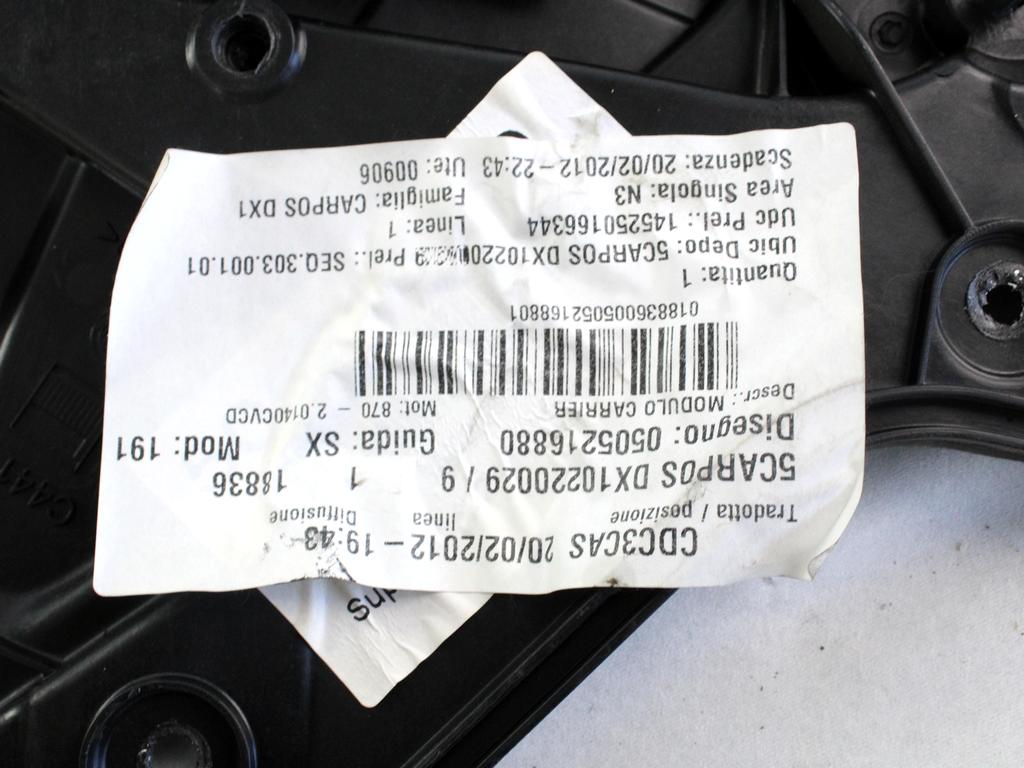 MEHANIZEM DVIGA ZADNJIH STEKEL  OEM N. 2159 SISTEMA ALZACRISTALLO PORTA POSTERIORE ELETTR ORIGINAL REZERVNI DEL ALFA ROMEO GIULIETTA 940 (2010 - 2020) DIESEL LETNIK 2012