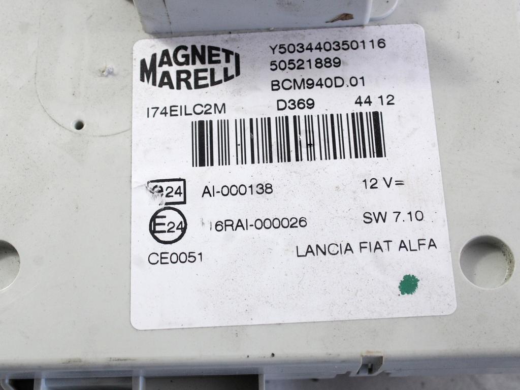 KOMPLET ODKLEPANJE IN VZIG  OEM N. 2159 KIT ACCENSIONE AVVIAMENTO ORIGINAL REZERVNI DEL ALFA ROMEO GIULIETTA 940 (2010 - 2020) DIESEL LETNIK 2012