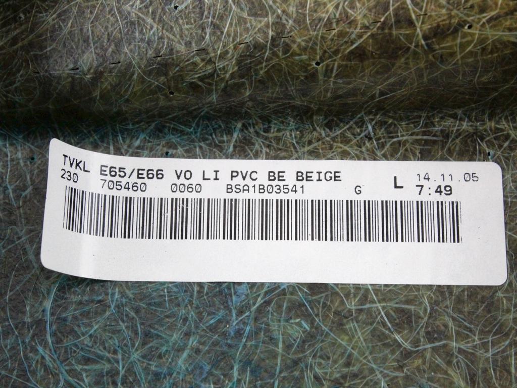 NOTRANJA OBLOGA SPREDNJIH VRAT OEM N. PNADPBWSR7E65RBR4P ORIGINAL REZERVNI DEL BMW SERIE 7 E65/E66/E67/E68 LCI R (2005 - 2008) DIESEL LETNIK 2005