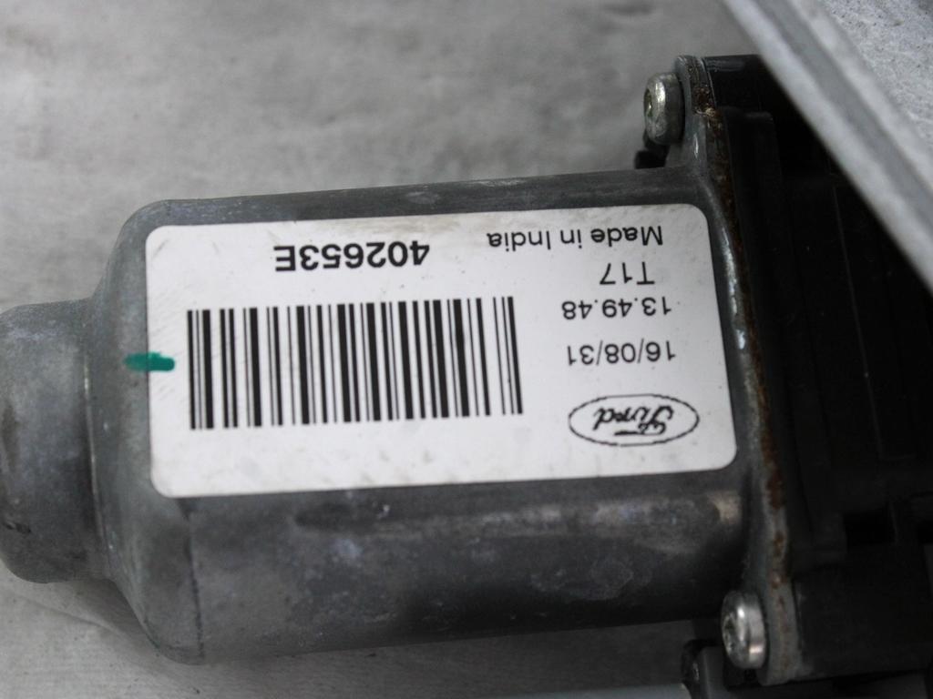 MEHANIZEM DVIGA SPREDNJIH STEKEL  OEM N. 120503 SISTEMA ALZACRISTALLO PORTA ANTERIORE ELETT ORIGINAL REZERVNI DEL FORD KA+ PLUS UK FK MK3 (2016 -2019) BENZINA LETNIK 2016