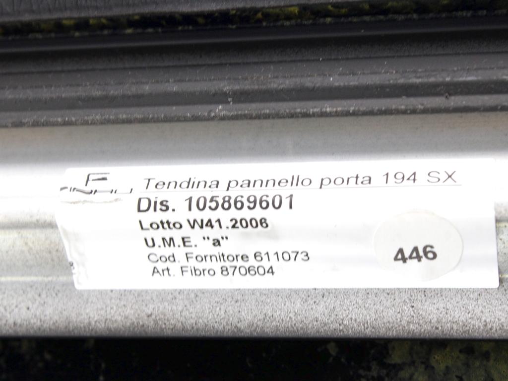 VRATNI PANEL OEM N. PNPSPFTCROMA194MK2SW5P ORIGINAL REZERVNI DEL FIAT CROMA 194 MK2 (2005 - 10/2007)  DIESEL LETNIK 2007