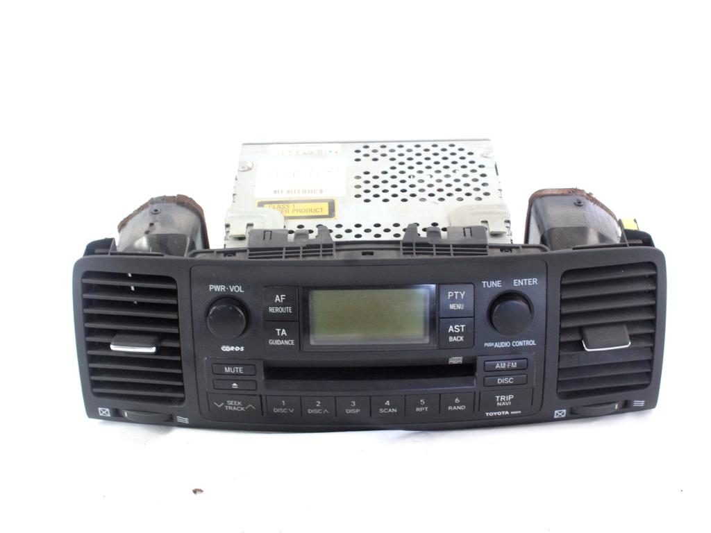 RADIO CD / OJACEVALNIK / IMETNIK HIFI OEM N. 86120-02380 ORIGINAL REZERVNI DEL TOYOTA COROLLA E12 (2000 - 2006) DIESEL LETNIK 2005