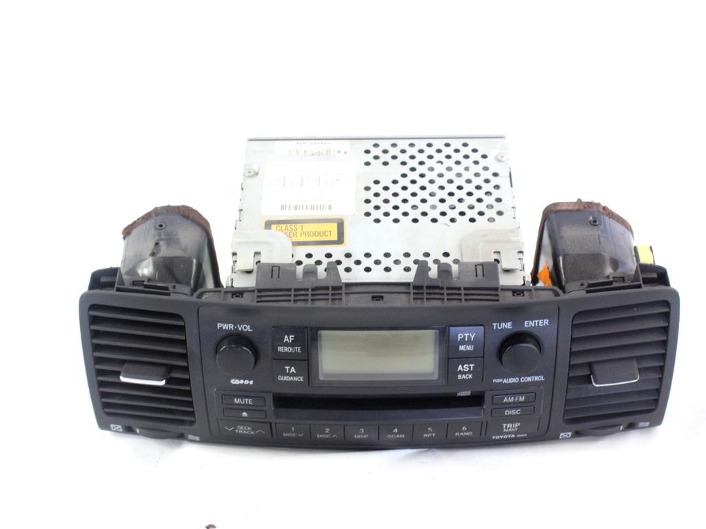 RADIO CD / OJACEVALNIK / IMETNIK HIFI OEM N. 86120-02380 ORIGINAL REZERVNI DEL TOYOTA COROLLA E12 (2000 - 2006) DIESEL LETNIK 2005