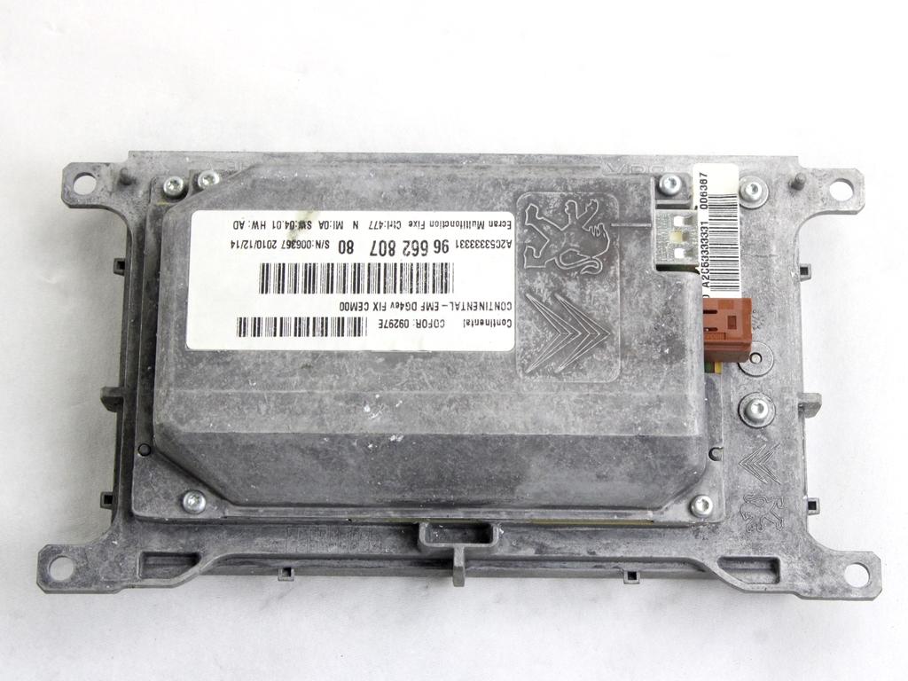 NAVIGCIJA  OEM N. 9666280780 ORIGINAL REZERVNI DEL PEUGEOT 508 8D BER/SW (2010 -2018)DIESEL LETNIK 2014