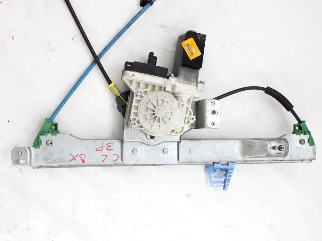 MEHANIZEM DVIGA SPREDNJIH STEKEL  OEM N. 18613 SISTEMA ALZACRISTALLO PORTA ANTERIORE ELETTR ORIGINAL REZERVNI DEL CITROEN C2 (2004 - 2009) BENZINA LETNIK 2006