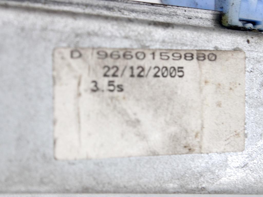 MEHANIZEM DVIGA SPREDNJIH STEKEL  OEM N. 18613 SISTEMA ALZACRISTALLO PORTA ANTERIORE ELETTR ORIGINAL REZERVNI DEL CITROEN C2 (2004 - 2009) BENZINA LETNIK 2006